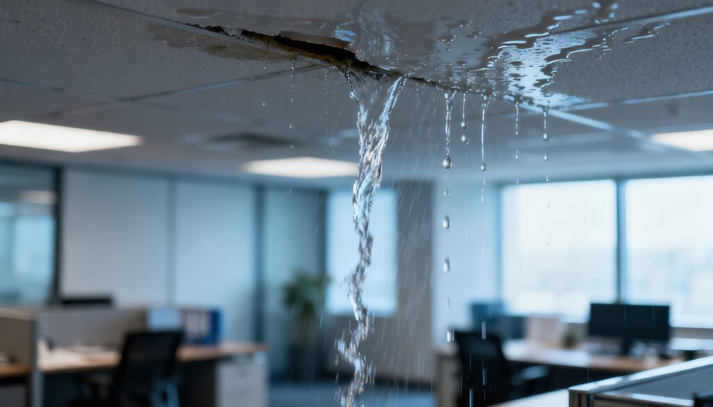 Water leak in ceiling